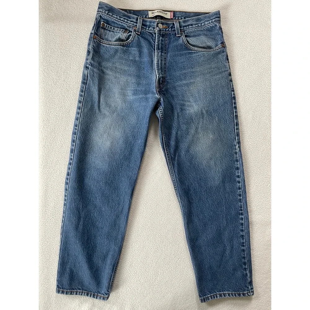 Vintage Y2k Levi's Mens 34x30 550 Jeans Blue Relaxed Fit Tapered Leg Medium Wash
